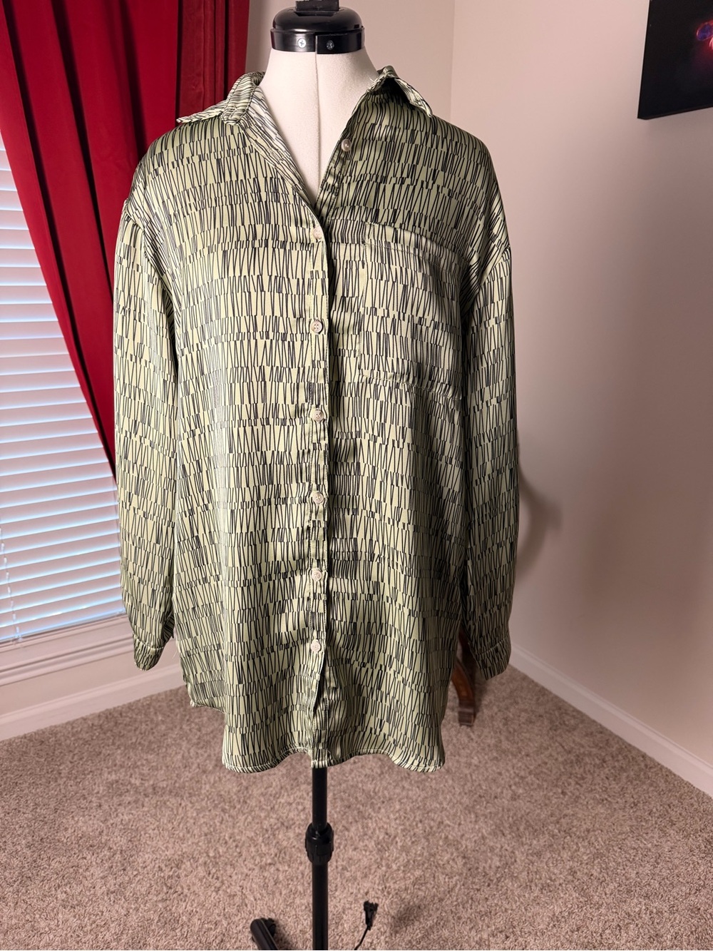 12th Tribe Light Green Patterned Blouse or Dress